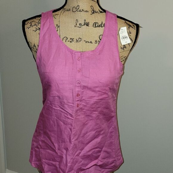 Loft pink sleeveless top - Picture 1 of 3